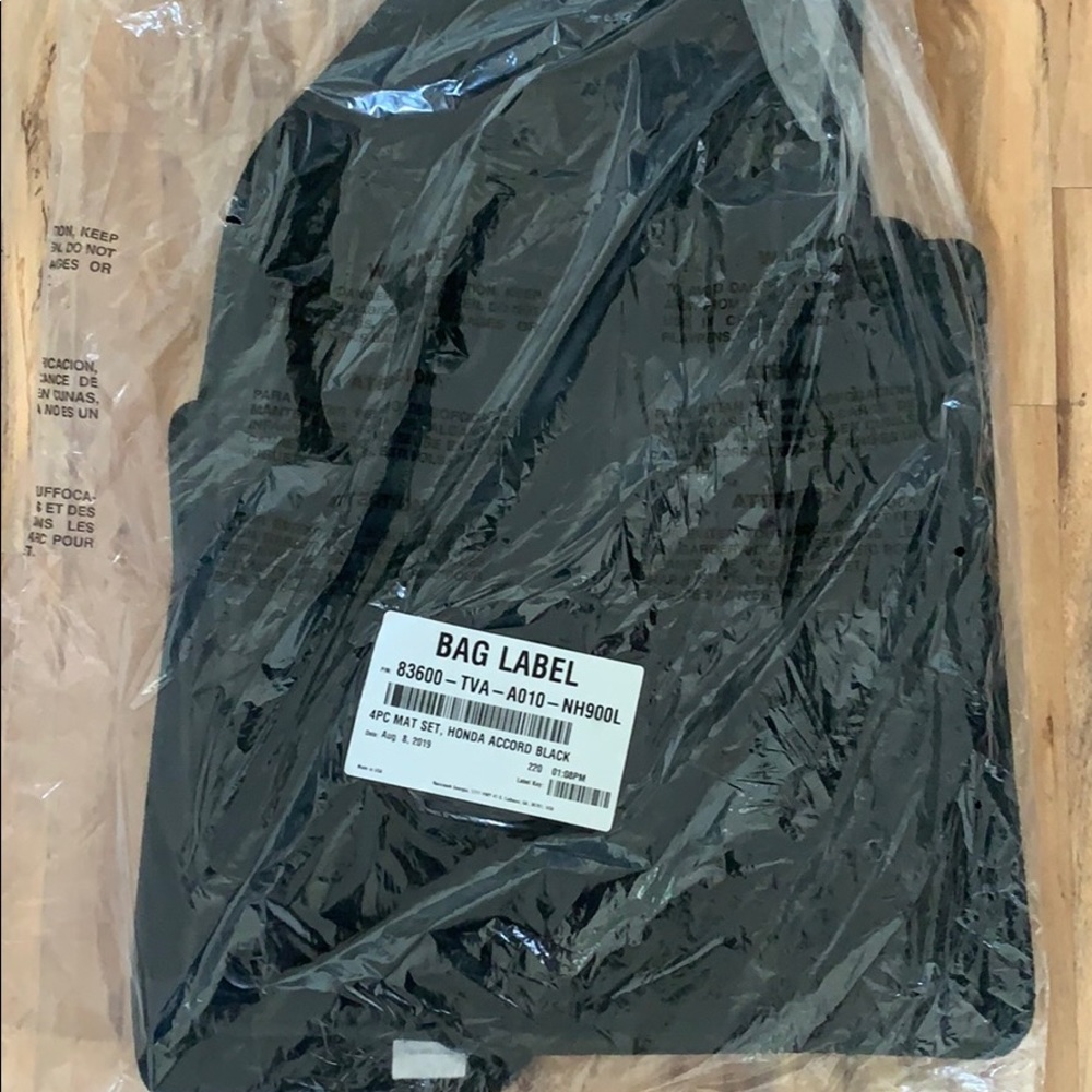 2019 Honda Accord Mats - 4 BRAND. NEW